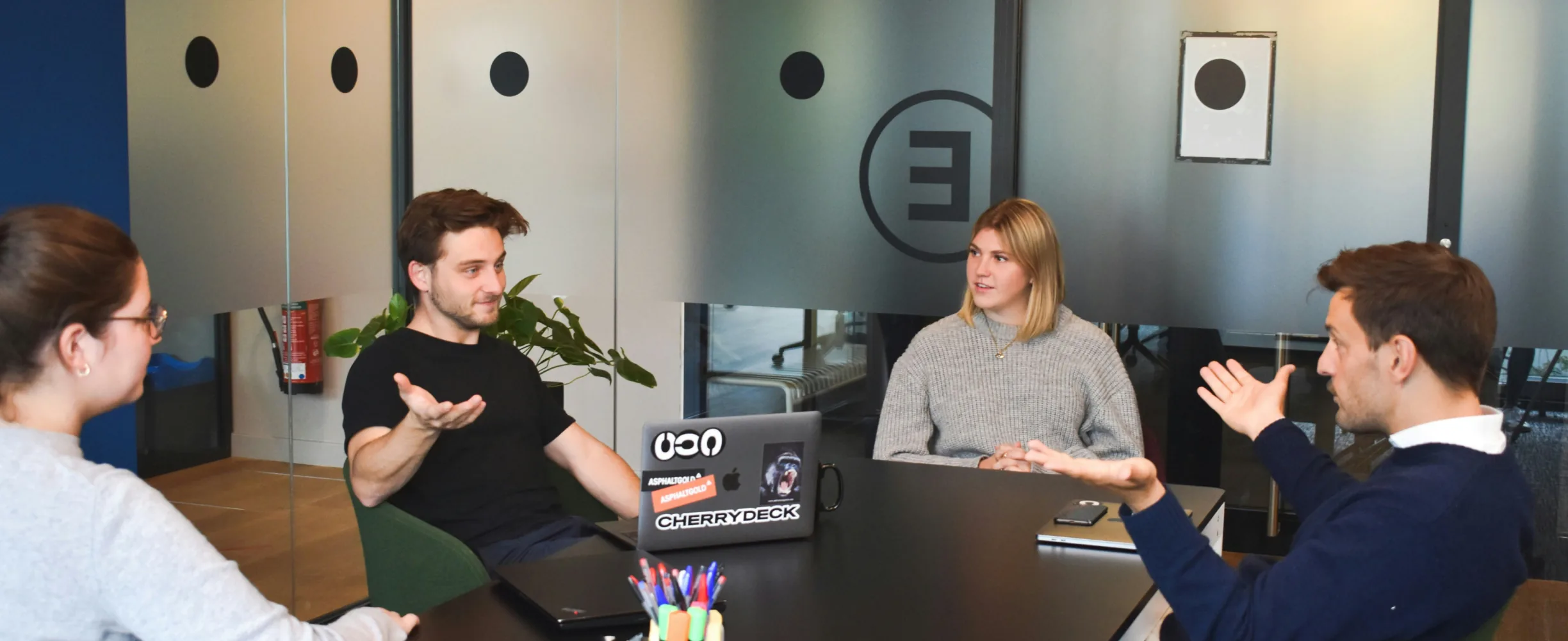 Prima team in a design meeting